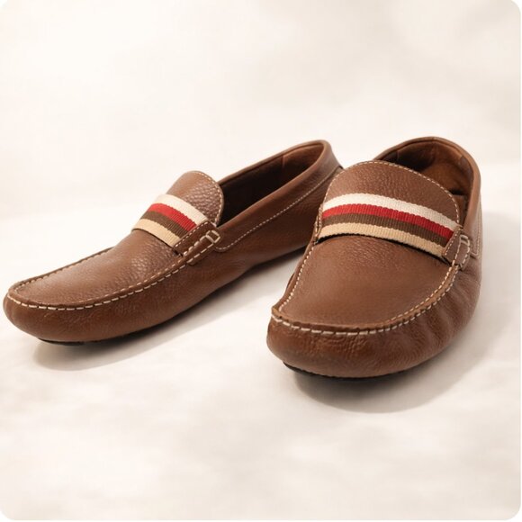 Vintage Banana Republic Brazilian Leather Driving Loafers, Old Money Luxury Mocs main image 6